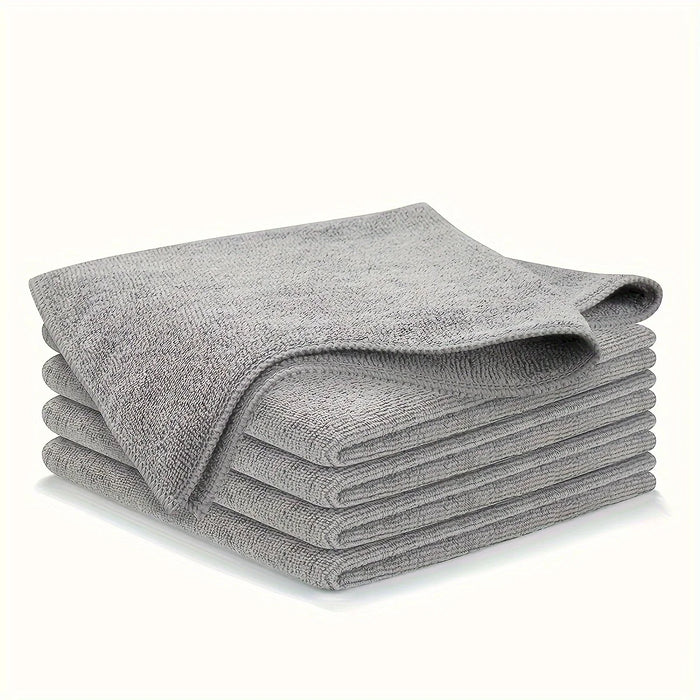 Chiffon microfibre vitre Néto gris, lot de chiffons pliés