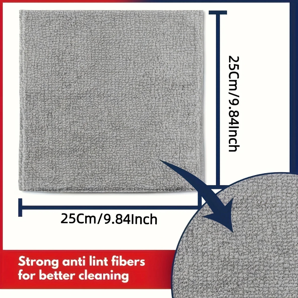 Taille du chiffon microfibre vitre, environ 25 x 25 cm