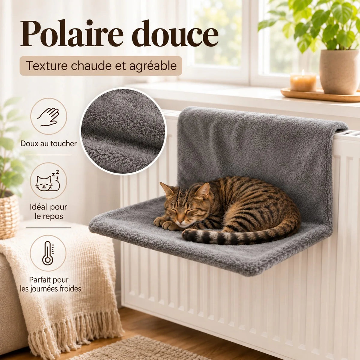 Polaire douce et chaude du hamac KyvoRadia