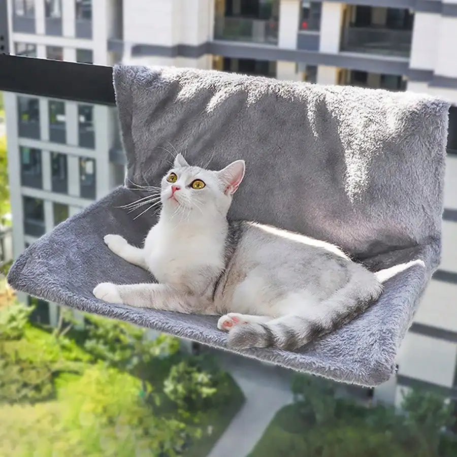 Chat installé dans le hamac suspendu KyvoRadia